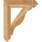 Ekena Millwork Funston Arts & Crafts Rough Sawn Bracket, Western Red Cedar, 4"W x 20"D x 24"H BKT04X20X24FST03RWR - alternate 3